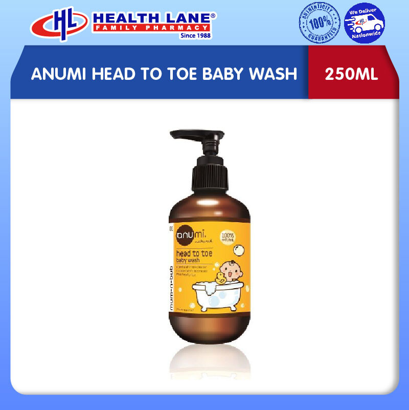 ANUMI HEAD TO TOE BABY WASH (250ML)